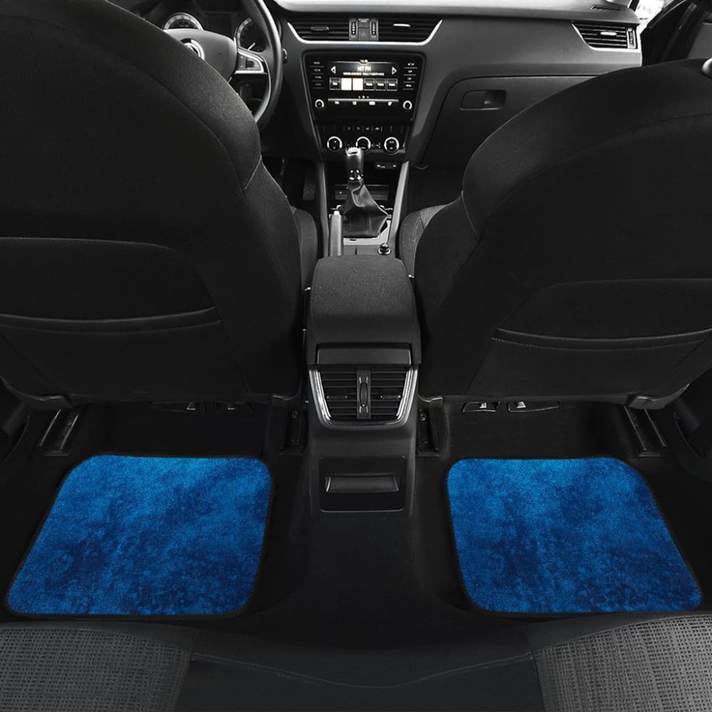 Light Navy Blue Grunge Car Floor Mats 211205 - YourCarButBetter