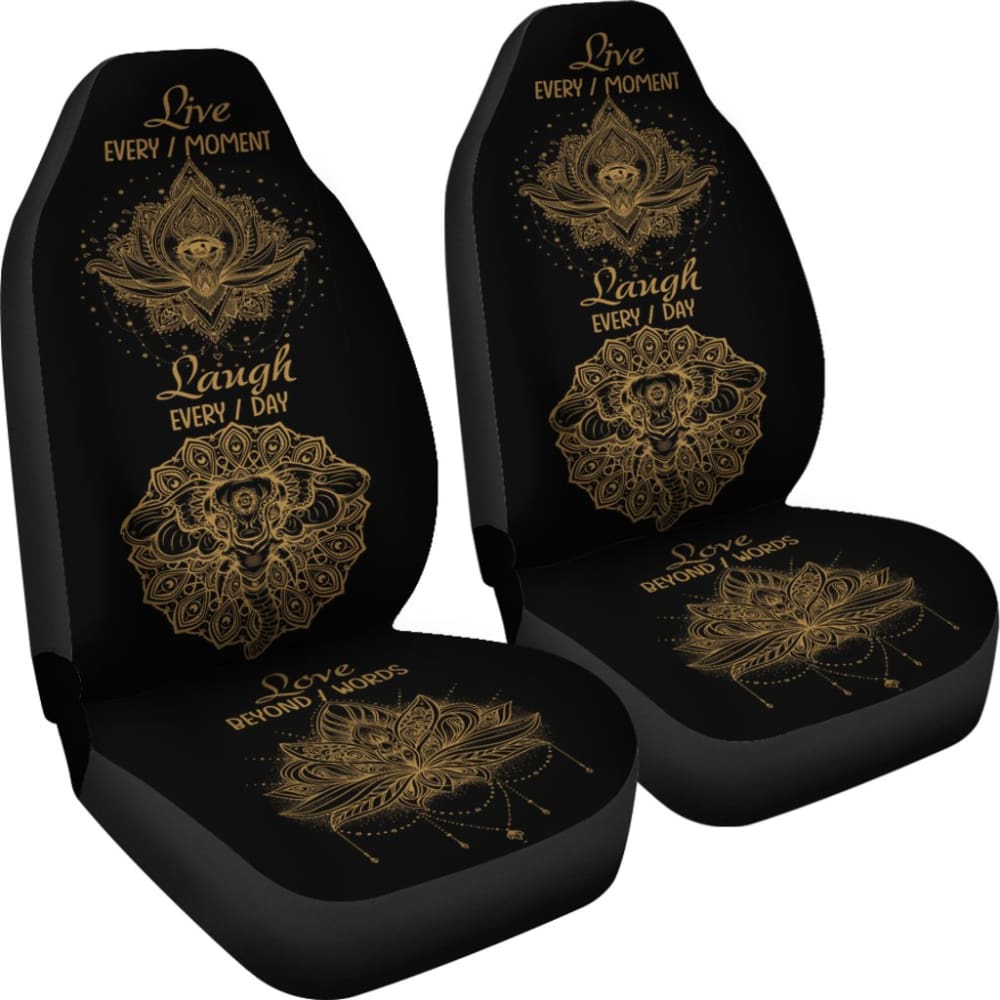 Live Laugh Love Car Seat Covers 212601 - YourCarButBetter