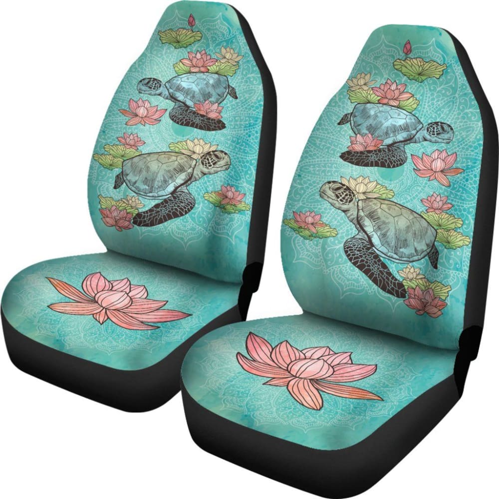 Lotus Sea Turtle - Car Seat Covers 101819 - YourCarButBetter