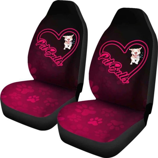 Love Pit Bull Car Seat Covers 113510