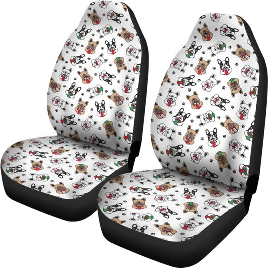 Lovely Cute French Bulldog Print Automotive Accessories Car Seat Covers 210602