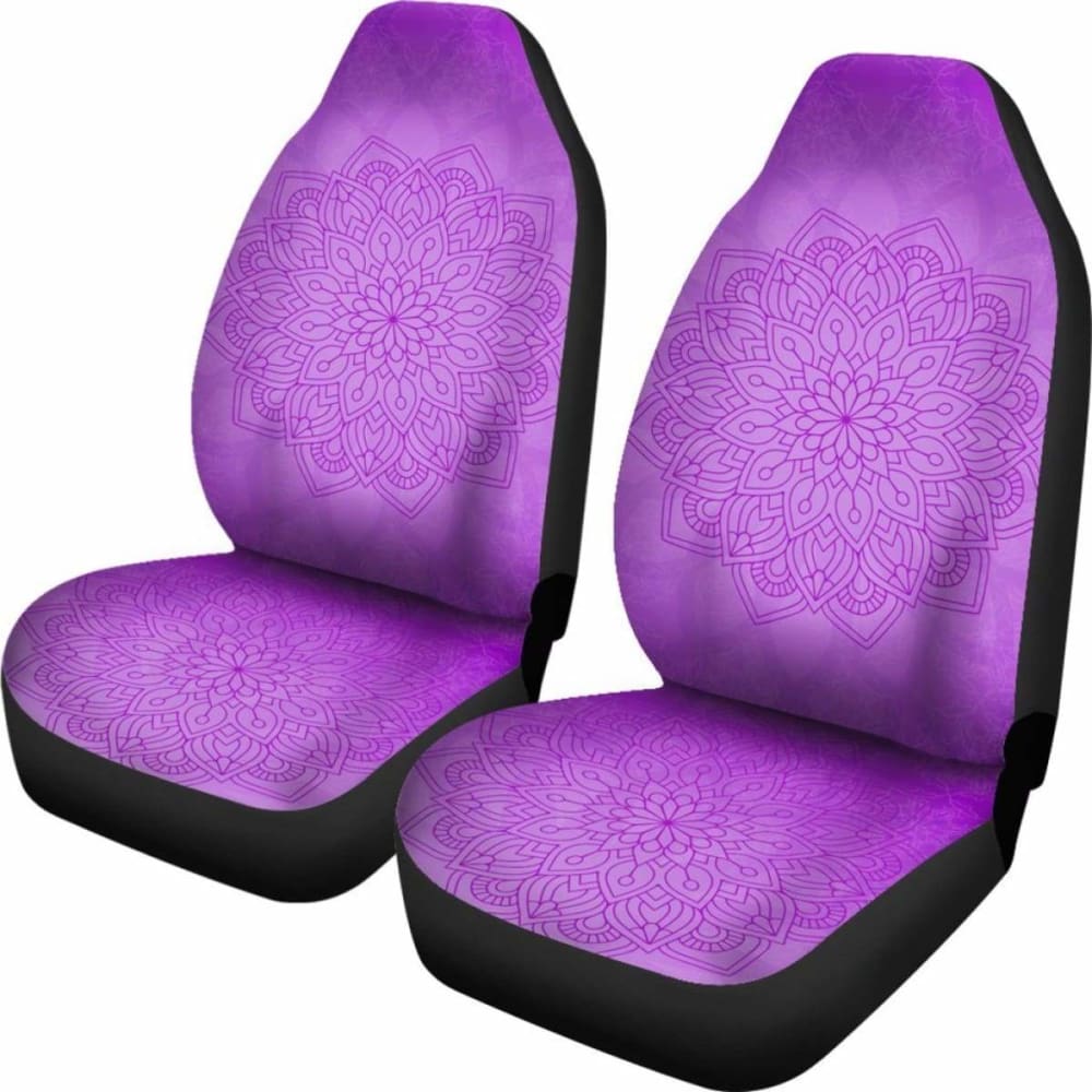 Mandala Chakra Purple Car Seat Covers 202820 - YourCarButBetter