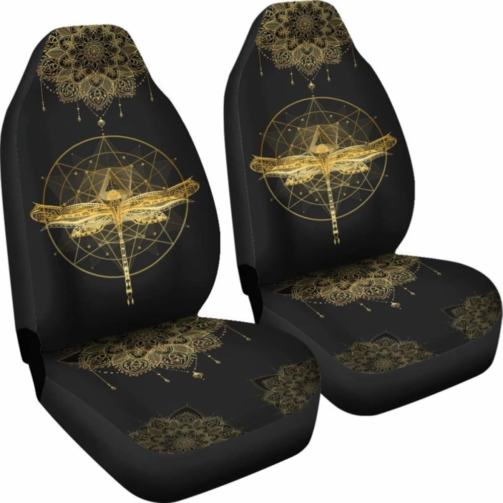 Mandala Pentagram Dragonfly Car Seat Cover 135711