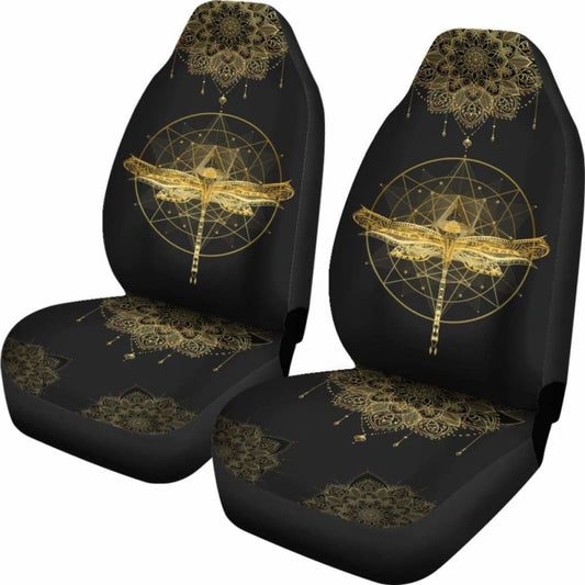 Mandala Pentagram Dragonfly Car Seat Cover 135711