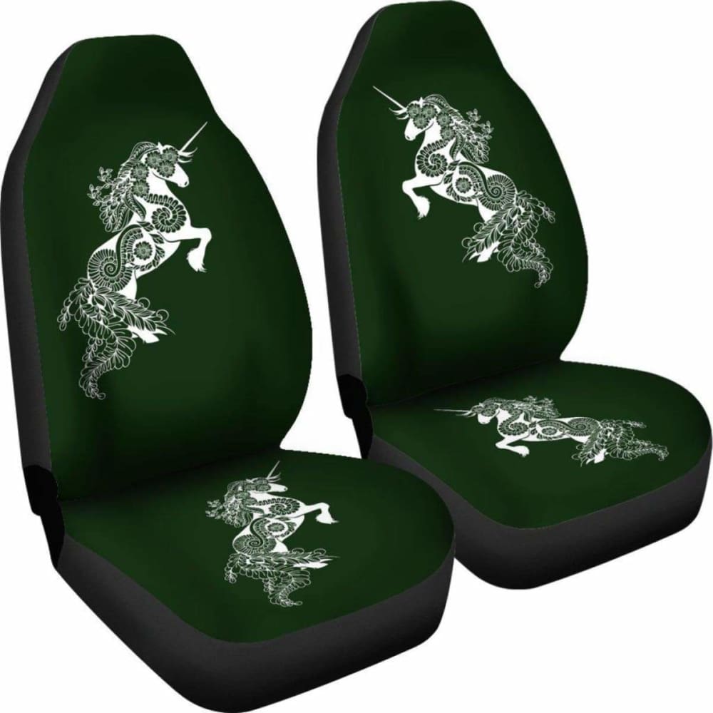Mandala Unicorn - Olive - Car Seat Covers 170817