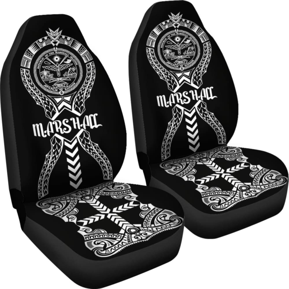 Marshall Islands Car Seat Covers - Marshall Islands Seal Polynesian Tribal - 105905 - YourCarButBetter