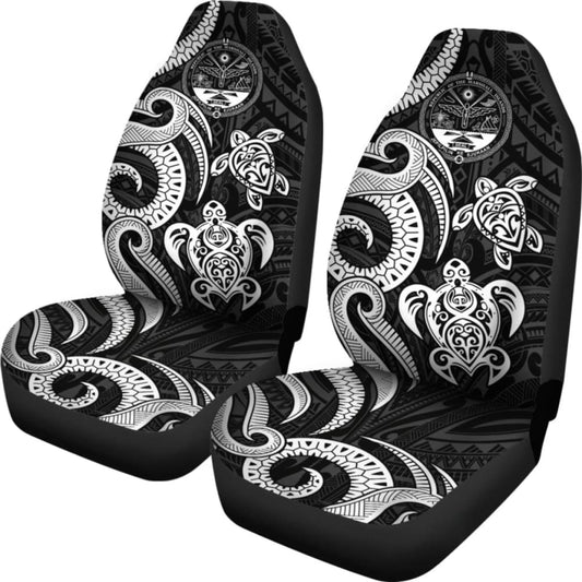 Marshall Islands Car Seat Covers - Tentacle Turtle White - 091114 - YourCarButBetter