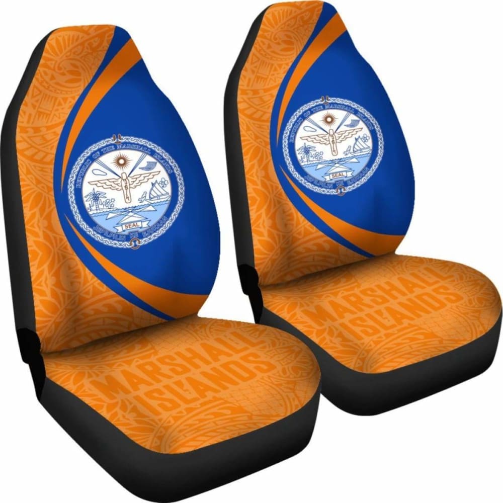Marshall Islands Polynesian Car Seat Cover Circle Style 05 Amazing 105905 - YourCarButBetter