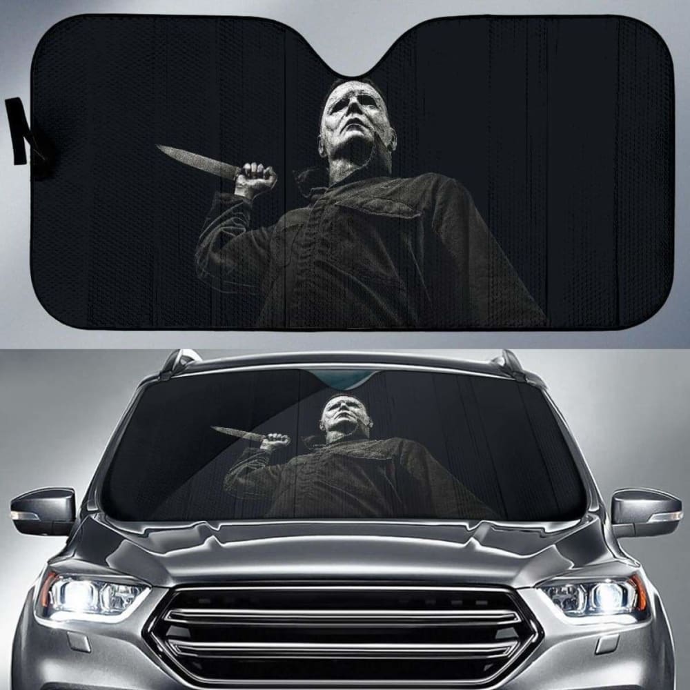 Michael Myer Halloween Auto Sun Shade 085424 - YourCarButBetter
