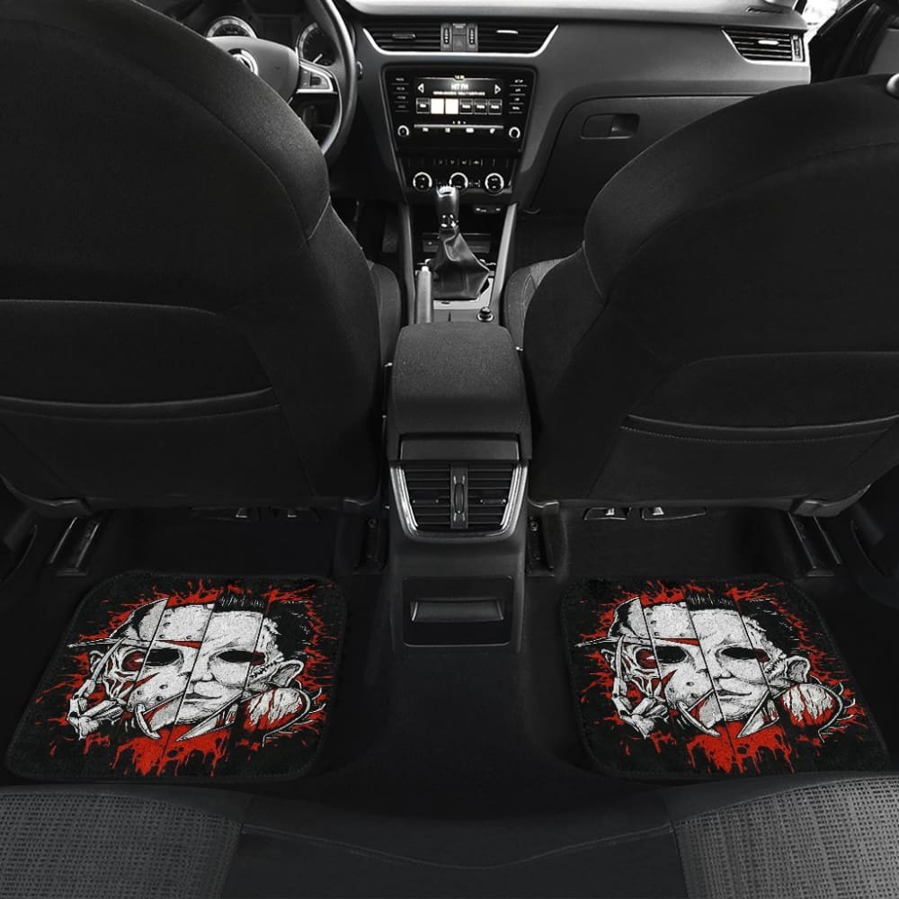 Michael Myers Jason Voorhees Freddy Krueger Leatherface Car Floor Mats 210101 - YourCarButBetter