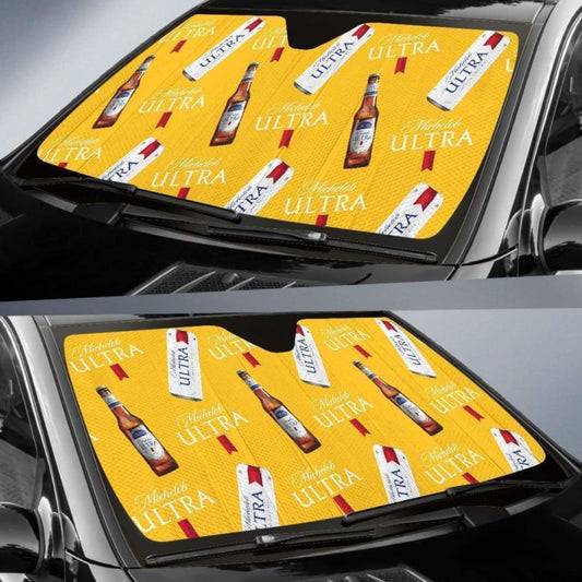 Michelob Ultra Car Sun Shade Auto Sun Visor For Beer Lover 102507 - YourCarButBetter