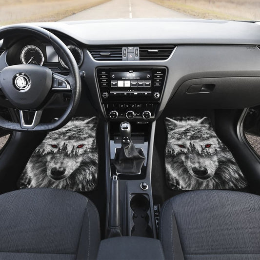 Mountain Snow Wolf Car Floor Mats 211303