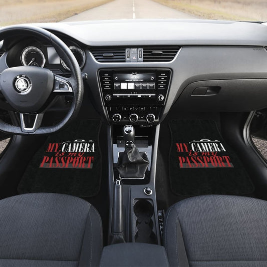 My Camera Is My Passport Photograph Lovers Car Floor Mats 211101 - YourCarButBetter