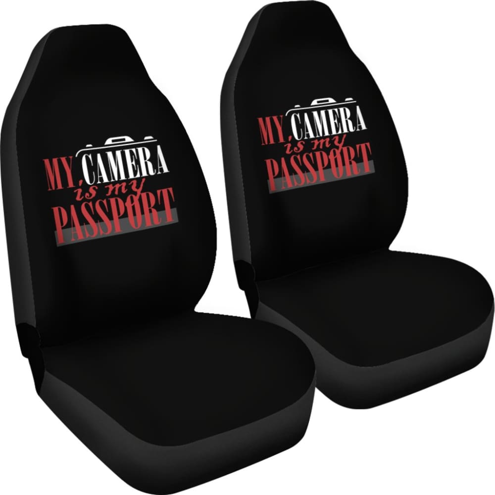My Camera Is My Passport Photograph Lovers Car Seat Covers 211101 - YourCarButBetter