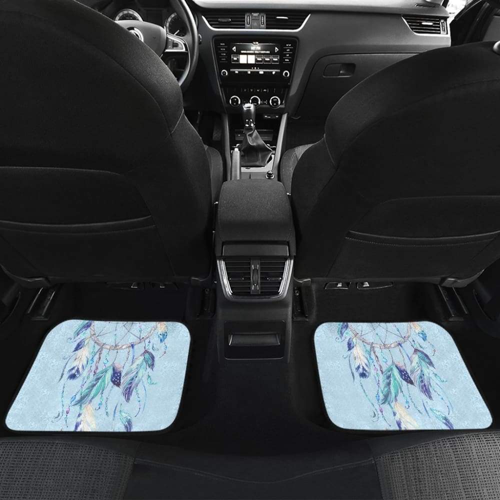 Native Dreamcatcher Winter Feather Car Floor Mats 211204 - YourCarButBetter