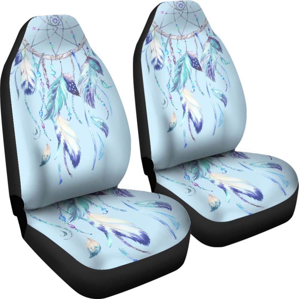 Native Dreamcatcher Winter Feather Car Seats Covers 211204 - YourCarButBetter