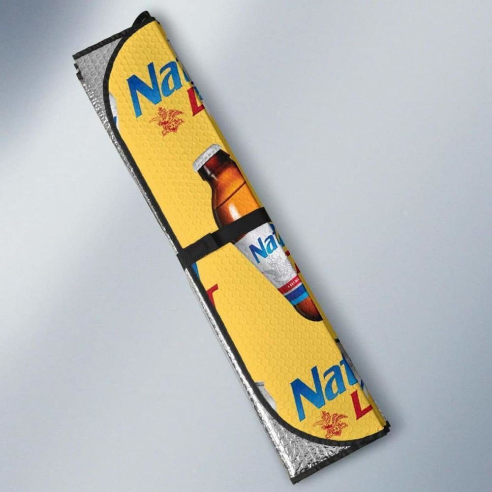 Natural Light Car Sun Shade Auto Sun Visor For Beer Lover 102507 - YourCarButBetter