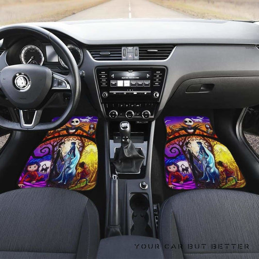 Nightmare Before Christmas Car Floor Mats 5 101819 - YourCarButBetter
