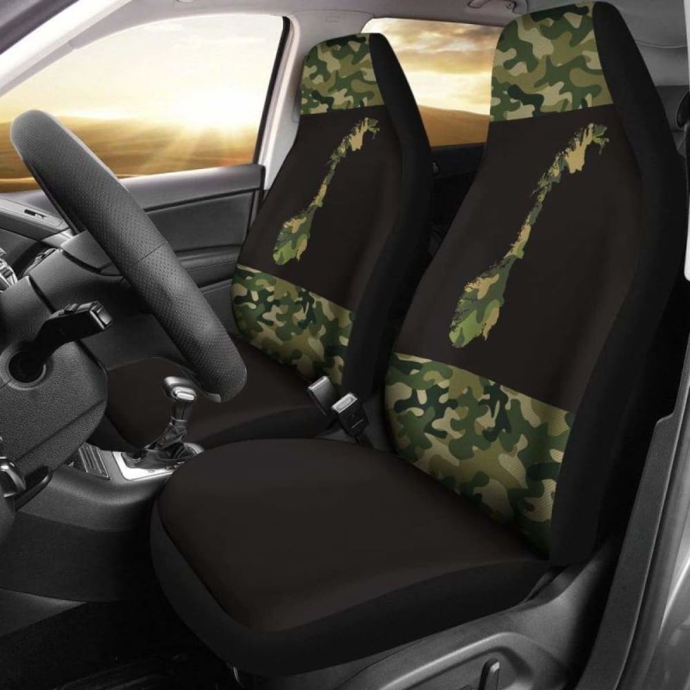 Norway Map Country With Camo Style Car Seat Covers Amazing 112608