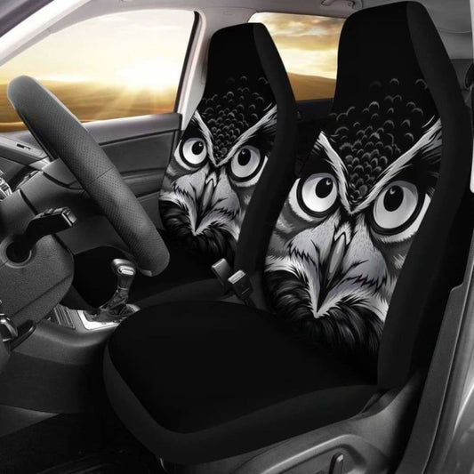 Owl Black Seat Covers 174716
