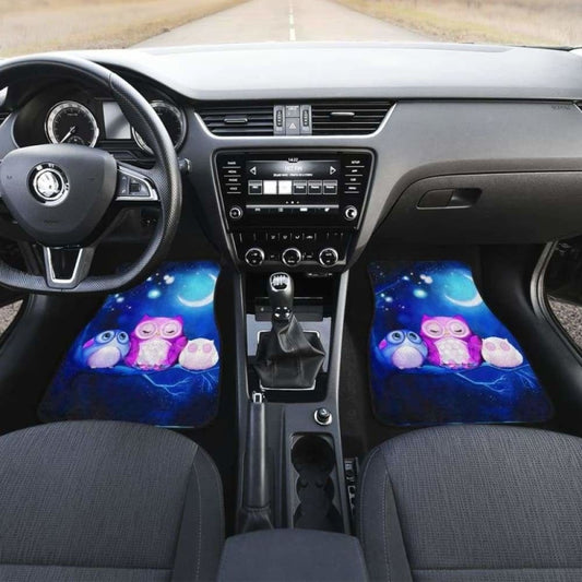 Owl In Night Car Floor Mats 201216