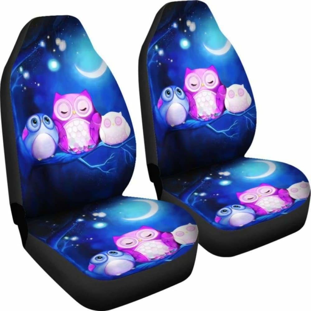 Owl In Night Car Seat Covers 174716