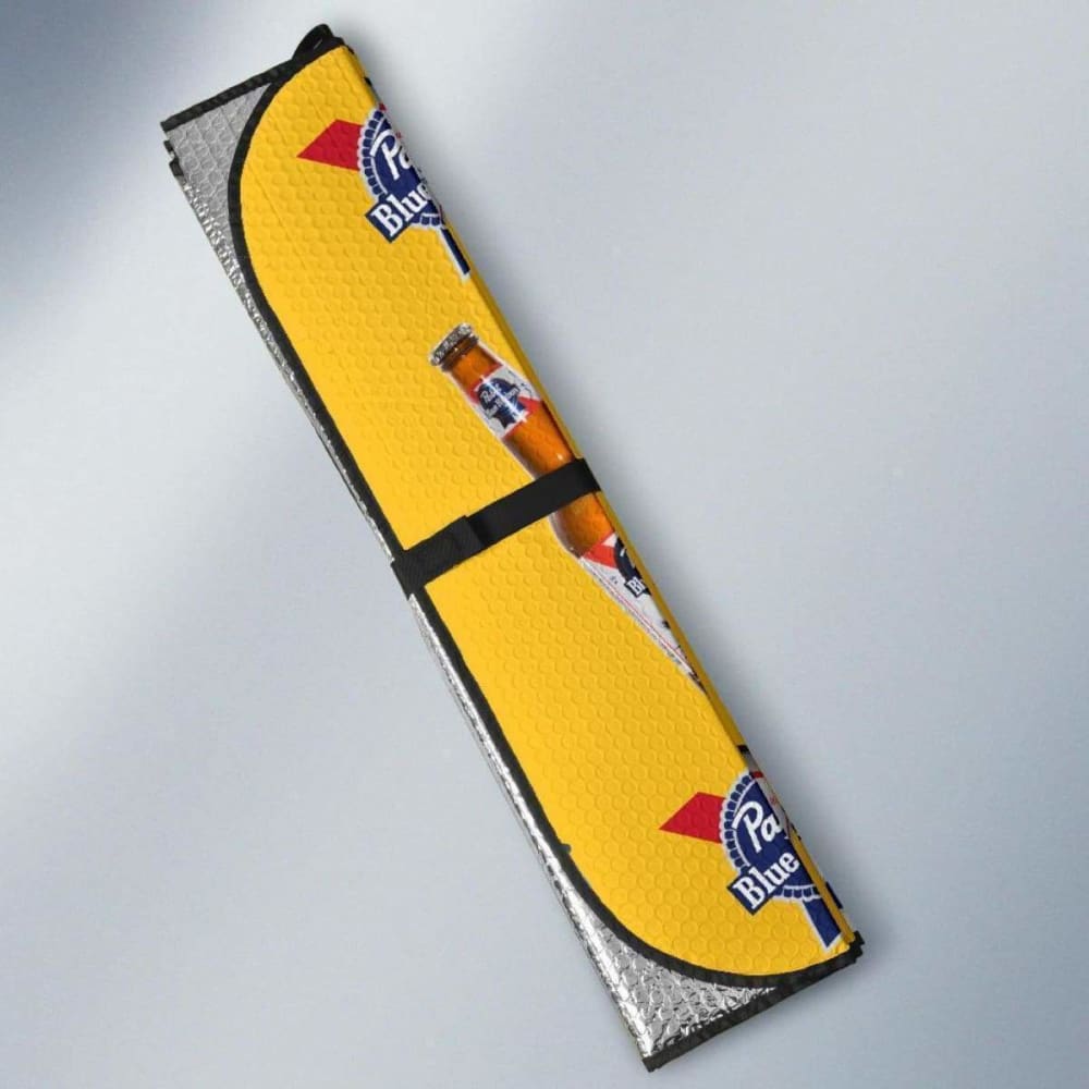 Pabst Blue Ribbon Car Sun Shade Auto Sun Visor For Beer Lover 102507 - YourCarButBetter