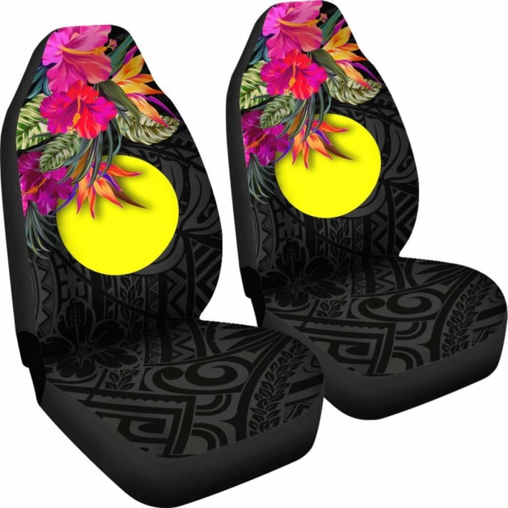 Palau Car Seat Covers - Polynesian Hibiscus Pattern - 232125 - YourCarButBetter