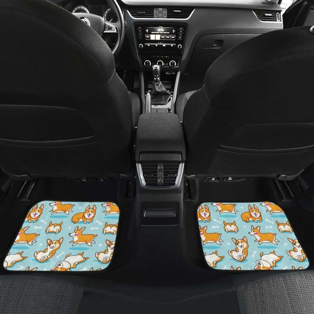 Pattern Corgi Dog Cute Car Floor Mats Amazing Gift 210101 - YourCarButBetter