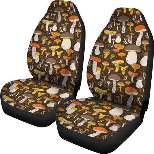 Pattern Print Mushroom Car Seat Covers 211706 - YourCarButBetter