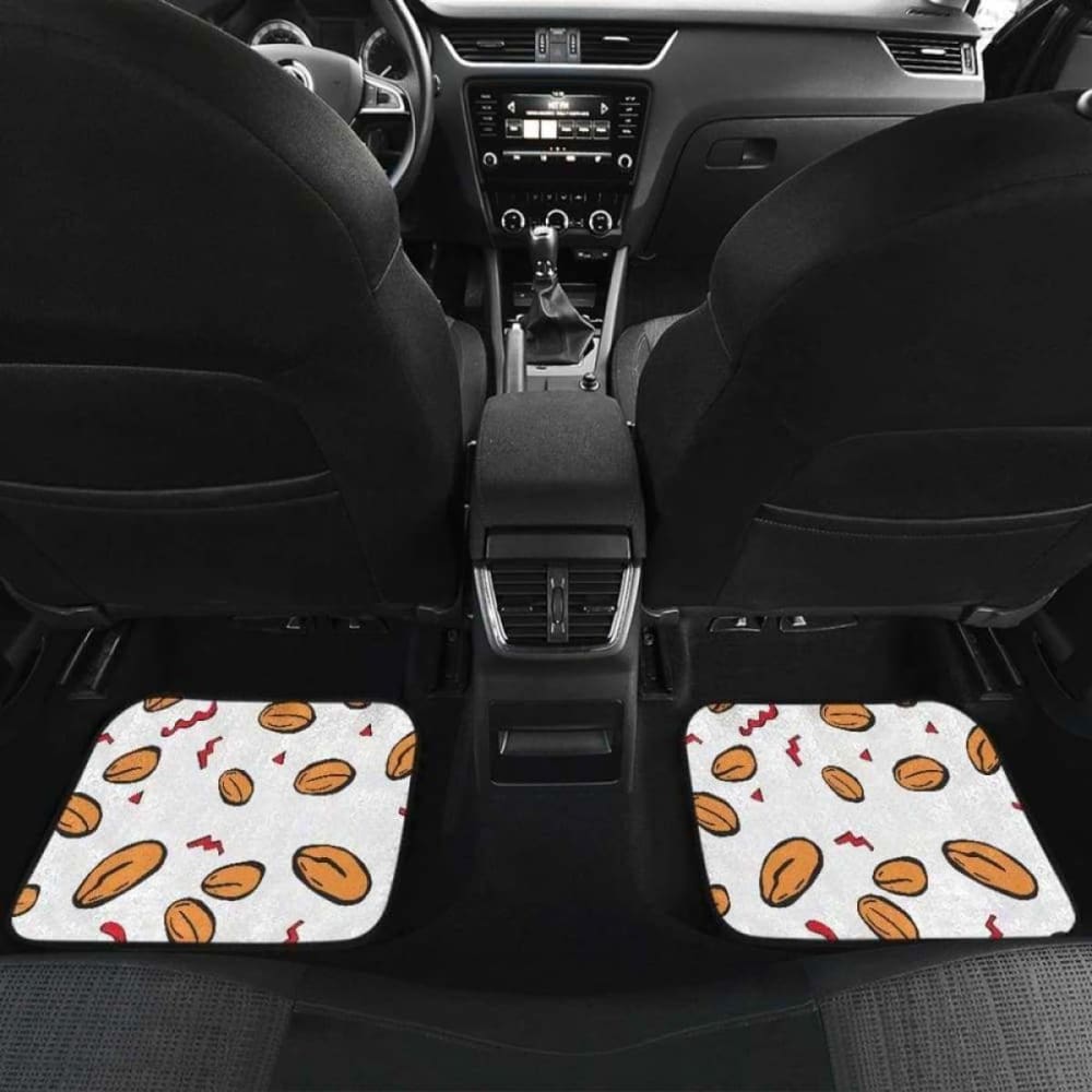 Peanuts Pattern Background Front And Back Car Mats 103406 - YourCarButBetter