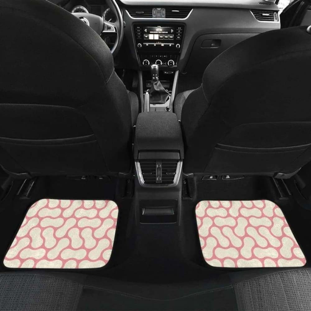 Peanuts Texture Pattern Front And Back Car Mats 103406 - YourCarButBetter
