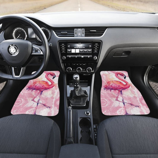Pink Design Flamingo Car Floor Mats 211203