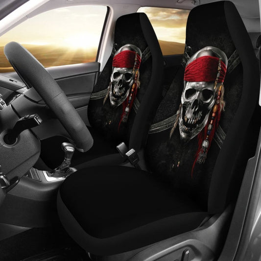 Pirates Of The Caribbean Skull Car Seat Covers 101819 - YourCarButBetter