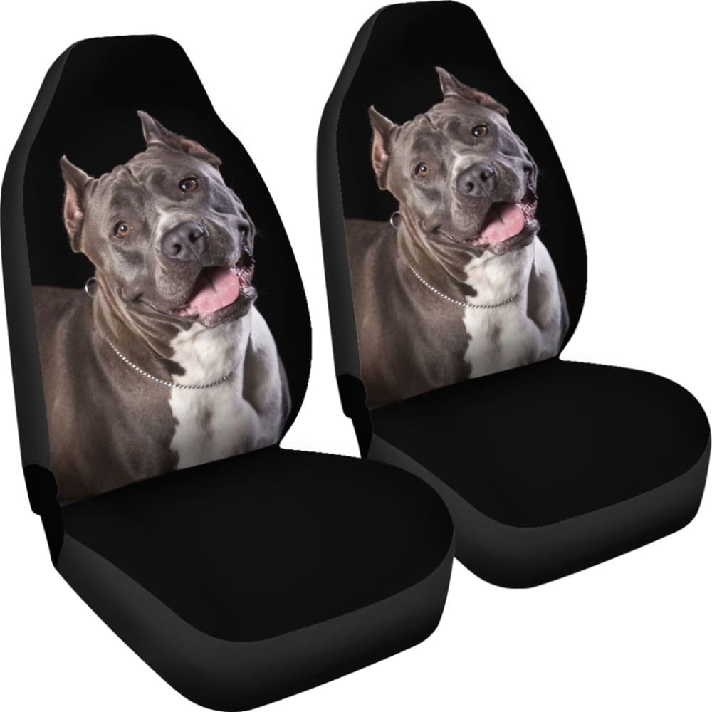 Pit Bull Design Car Seat Covers Colorful Back 210802