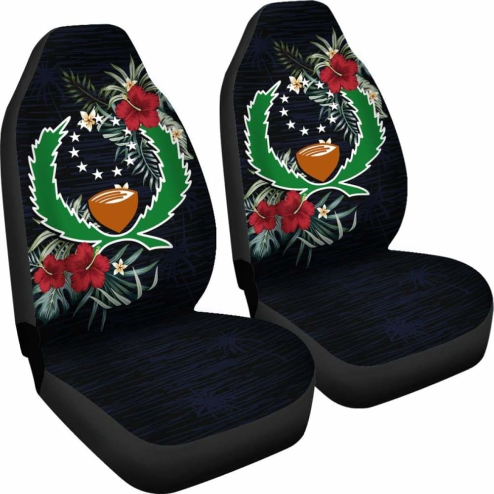 Pohnpei Car Seat Covers - Pohnpei Flag Hibiscus - 232125 - YourCarButBetter