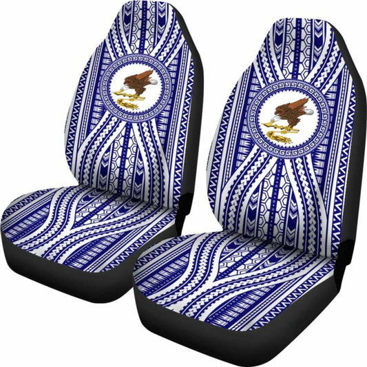 Polynesian American Samoa Car Seat Cover Blue Version 105905 - YourCarButBetter