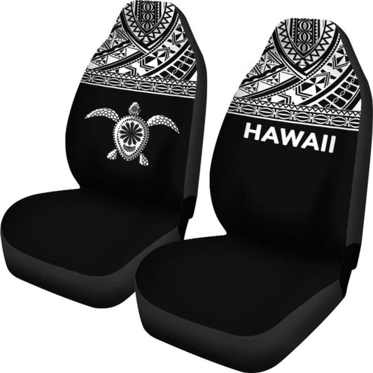 Polynesian Hawaii Turtle Car Seat Covers Horizontal Black New 091114 - YourCarButBetter