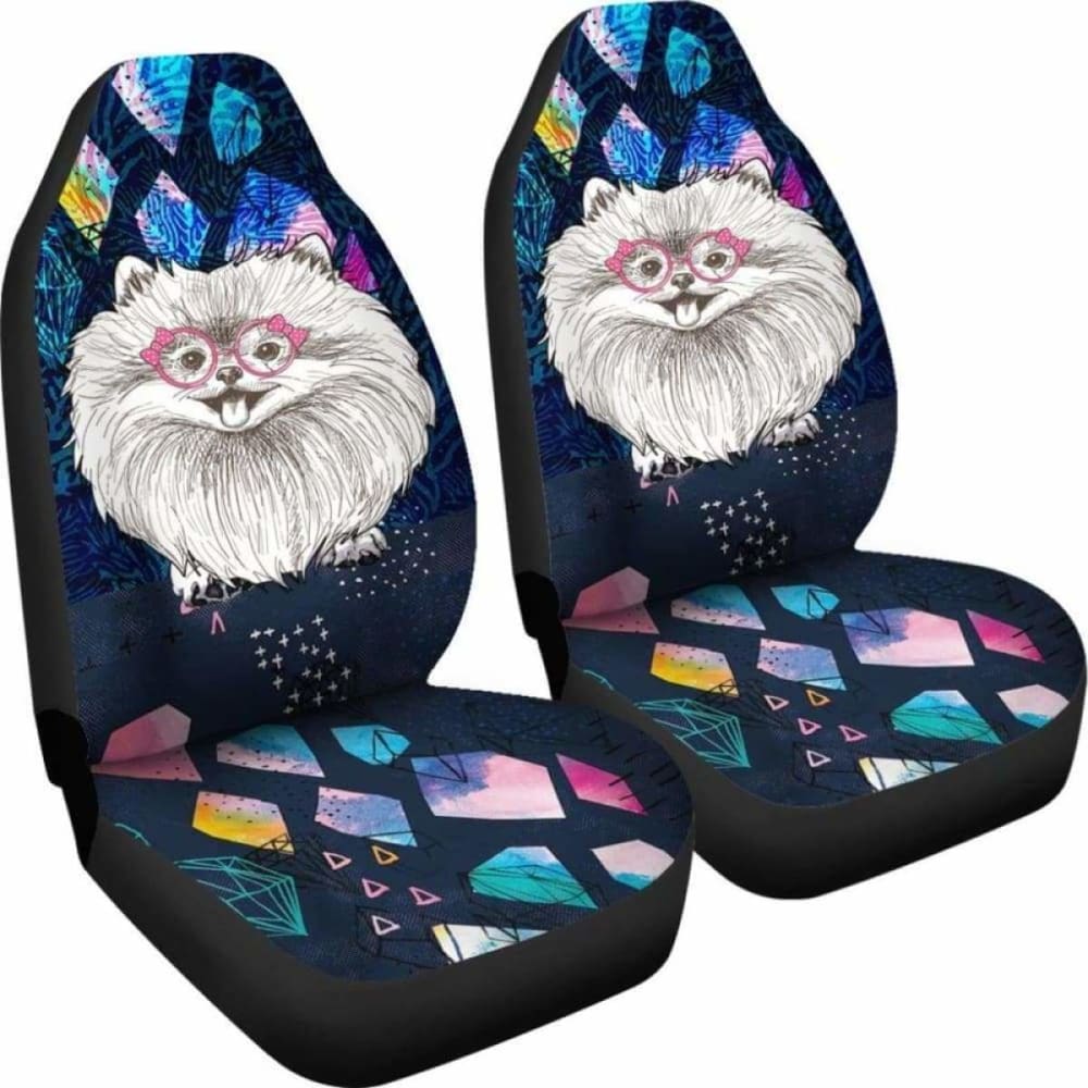 Pomeranian Car Seat Covers 052 195016 - YourCarButBetter