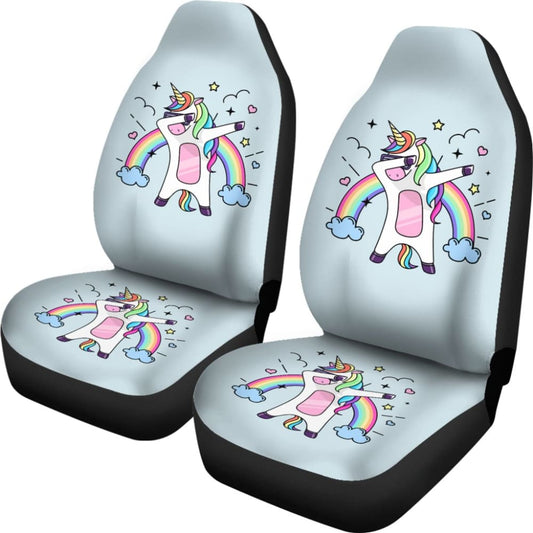 Pride LGBT Custom Funny Unicorn Love Car Seat Covers 211204 - YourCarButBetter