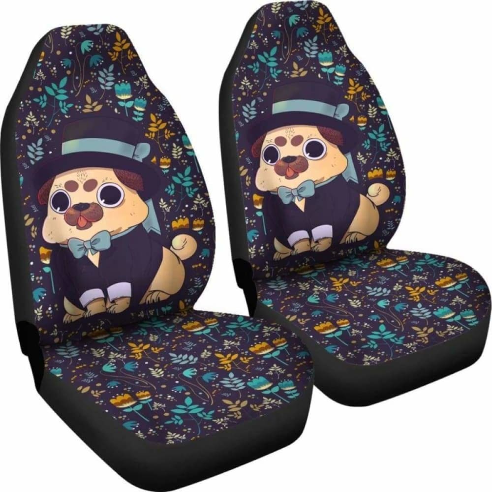 Pug Car Seat Covers 230 102918 - YourCarButBetter