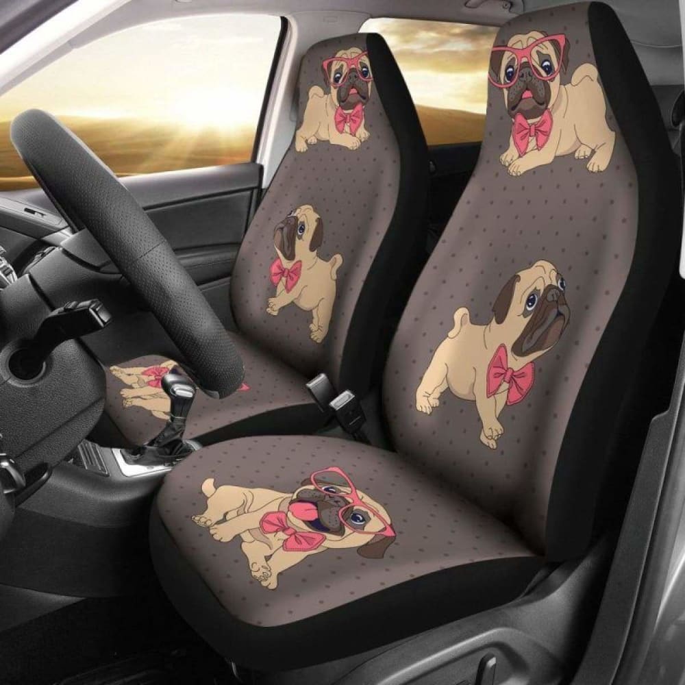 Pug Dog 02 Car Seat Cover 102918 - YourCarButBetter
