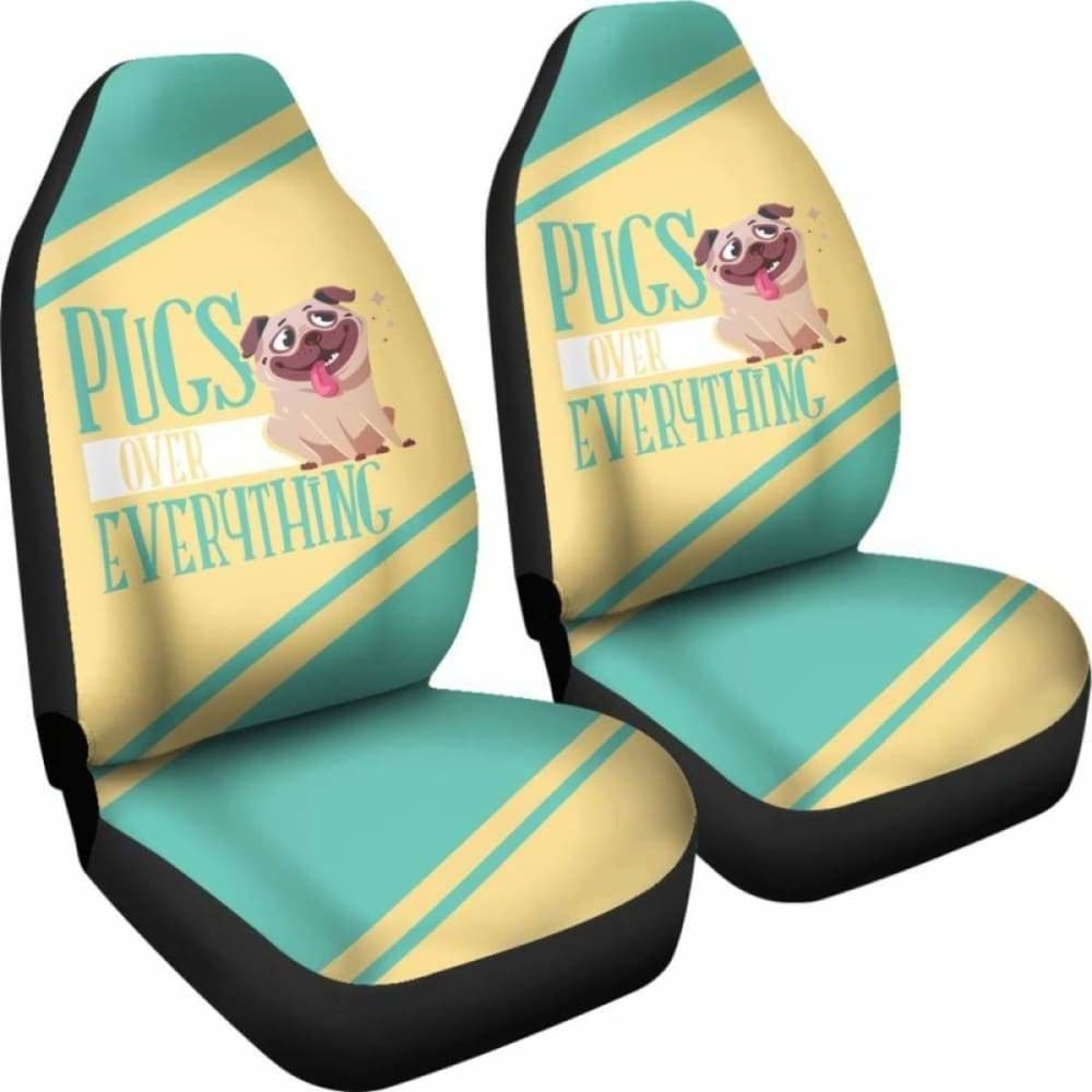 Pugs Over Everything Car Seat Covers 102918 - YourCarButBetter