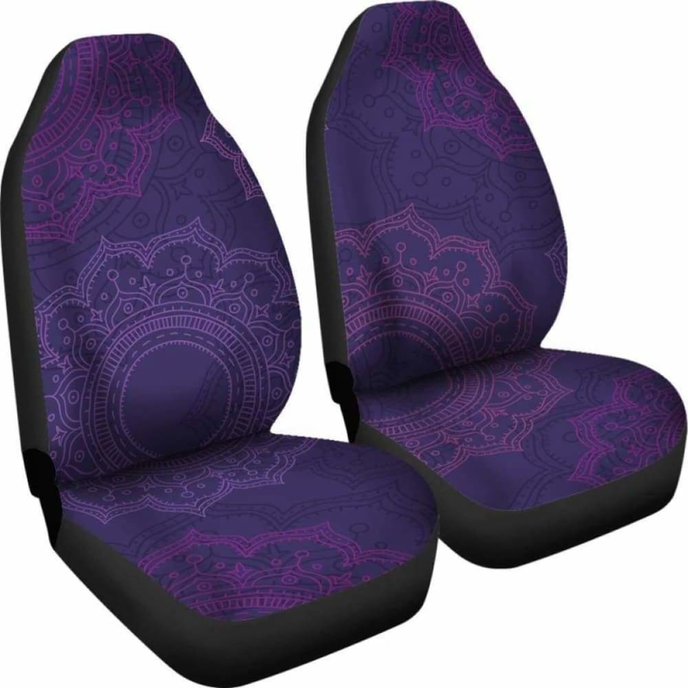 Purple Mandalas Car Seat Covers 105905 - YourCarButBetter