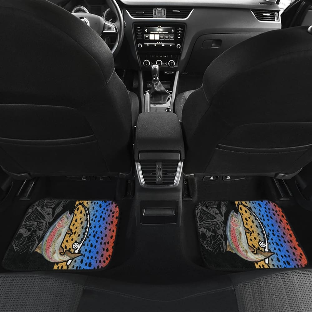Rainbow Trout Fishing Car Floor Mats 182417 - YourCarButBetter