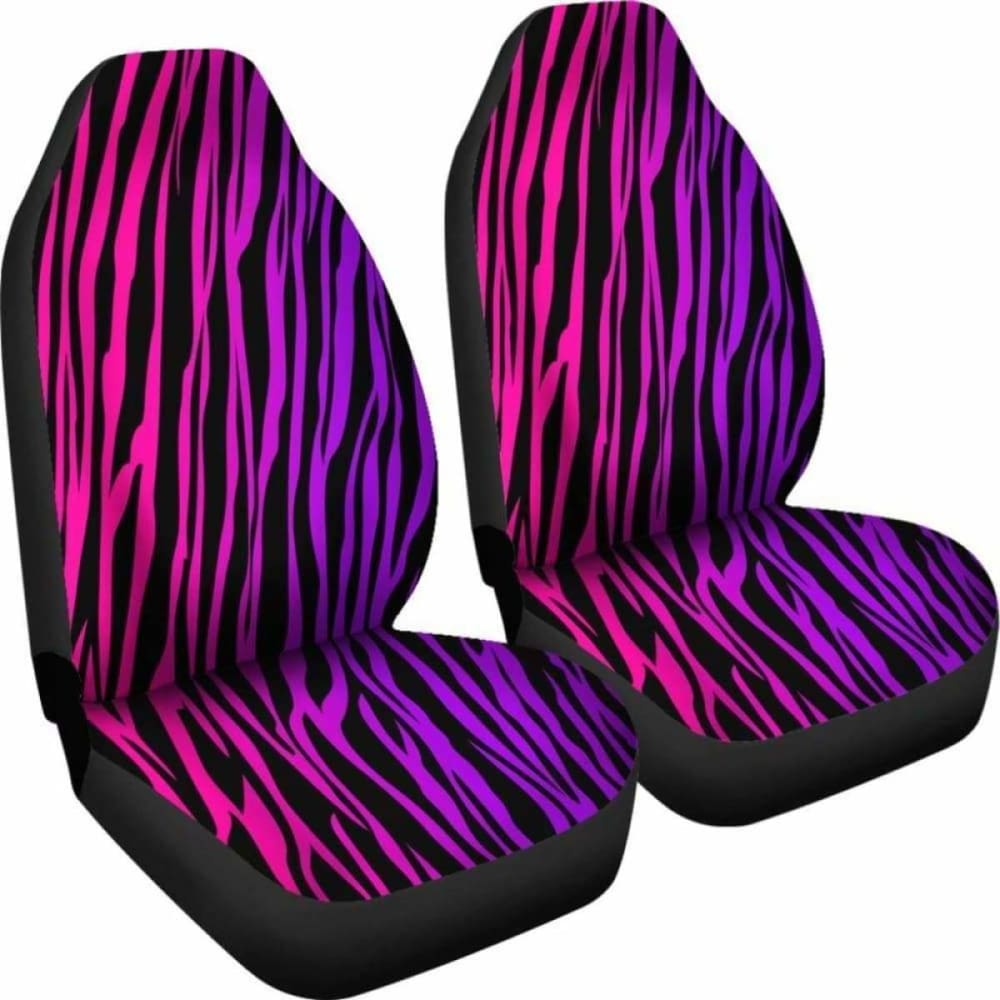 Rainbow Zebra Custom Car Seat Covers 174914 - YourCarButBetter