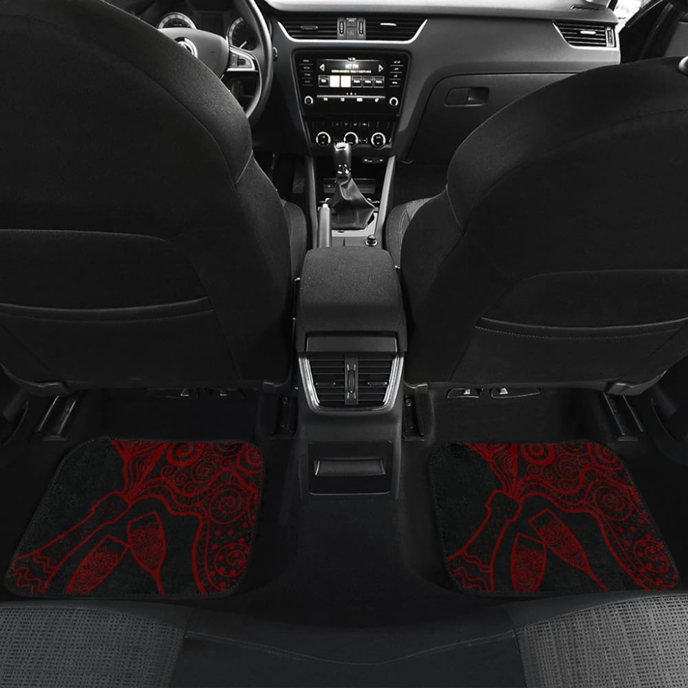 Red Wine for Wine Lovers Car Floor Mats 211804 - YourCarButBetter