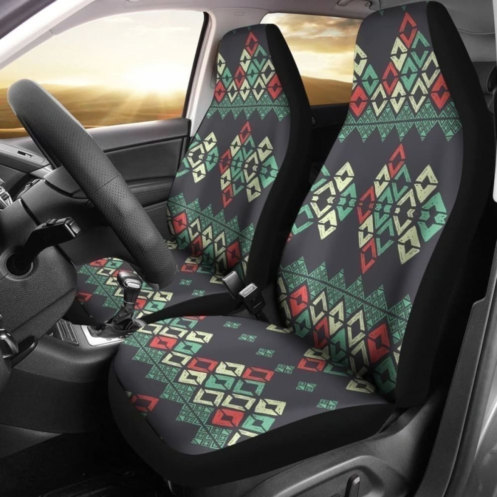 Retro Native Pattern Car Seat Covers 094201 - YourCarButBetter