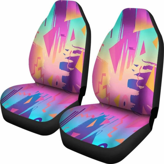 Retro Vintage 80’S & 90’S Fashion Car Seat Covers 094201 - YourCarButBetter