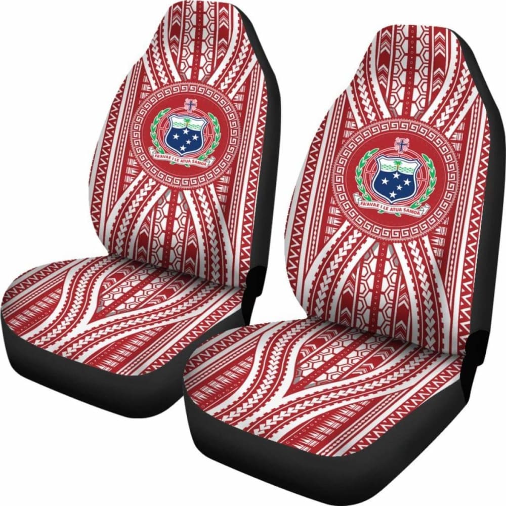 Samoa Car Seat Covers - Samoa Coat Of Arms Red Version - 105905 - YourCarButBetter